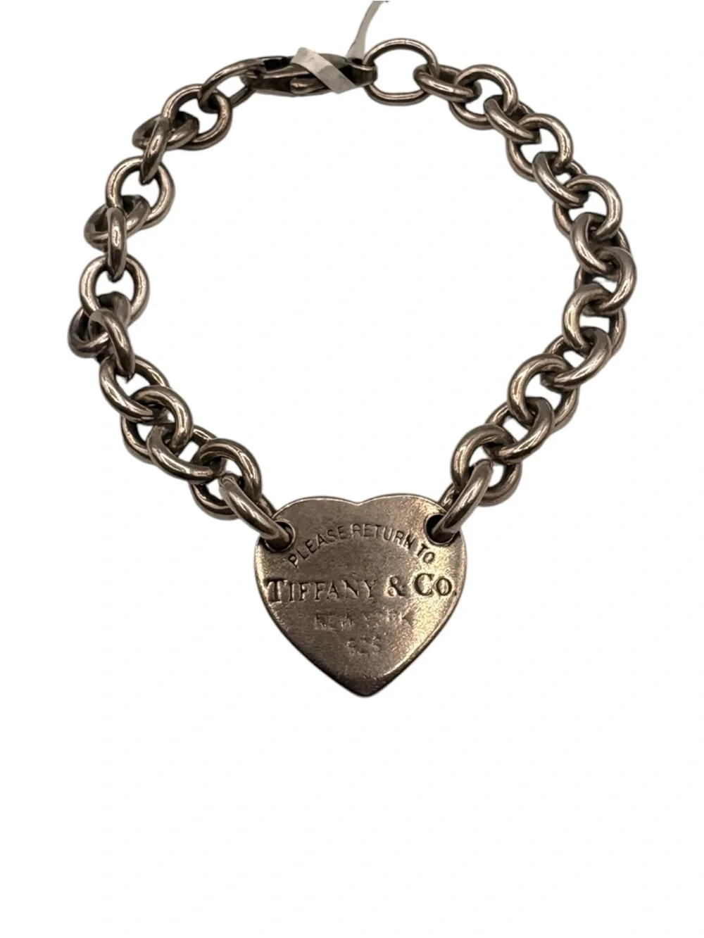 Tiffany & Co. Sterling Silver Heart Tag Bracelet - Silver